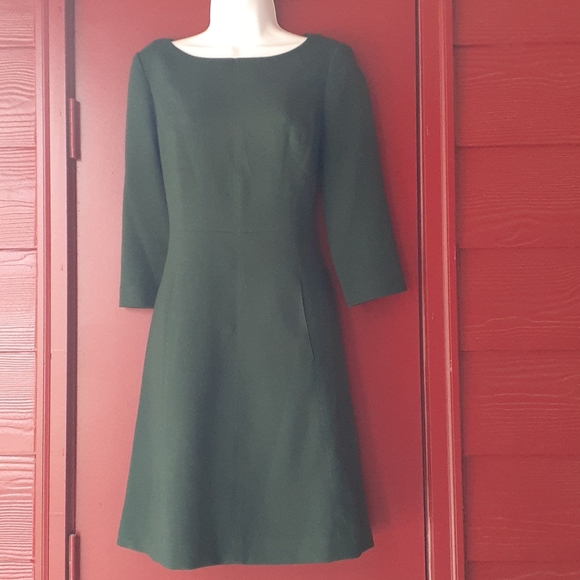 vince camuto crepe a line dress